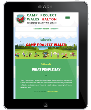 camp-project-wales-website-portfolio-tablet-device-1